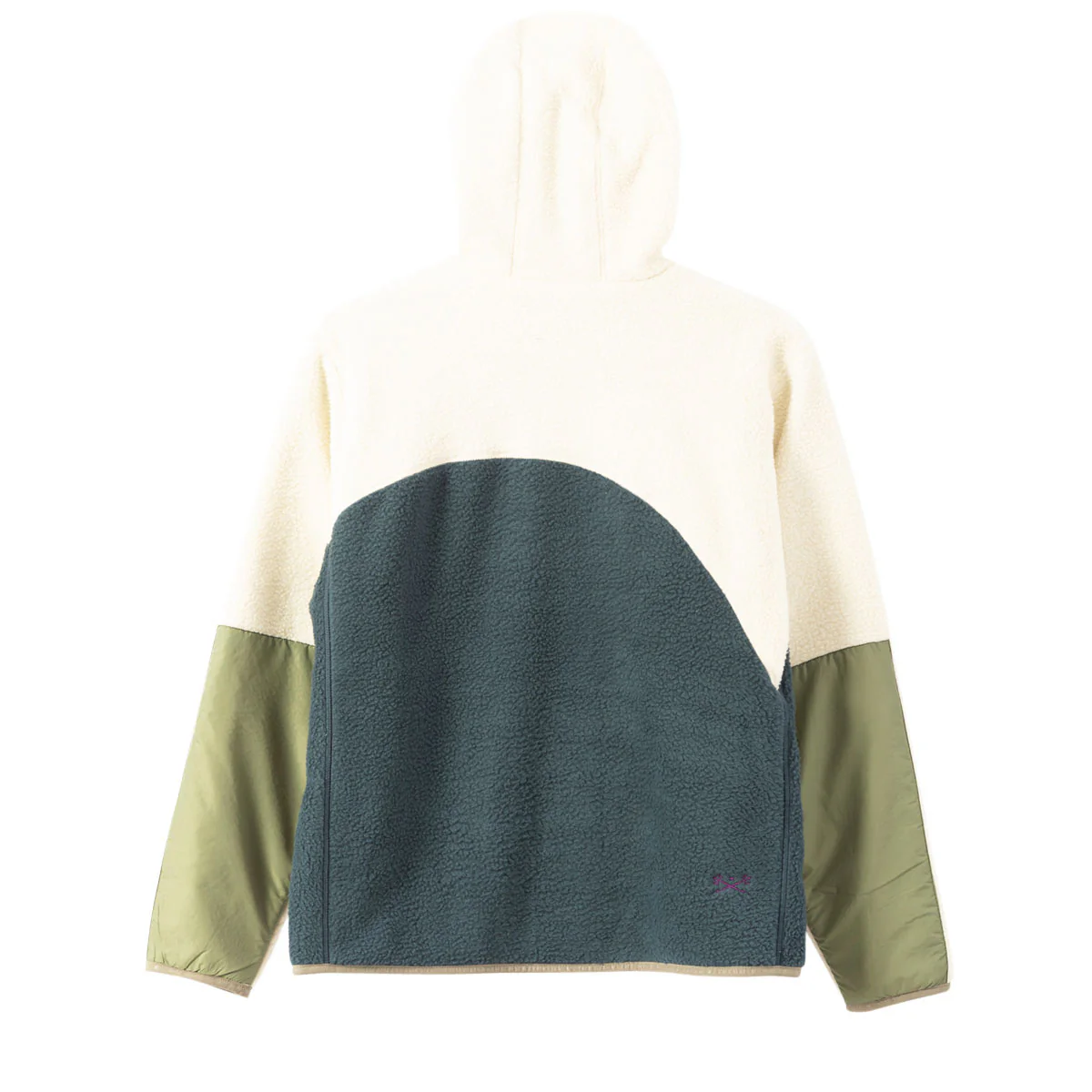 Dark Seas Aliso Sherpa Jacket - White/Navy - Image 2