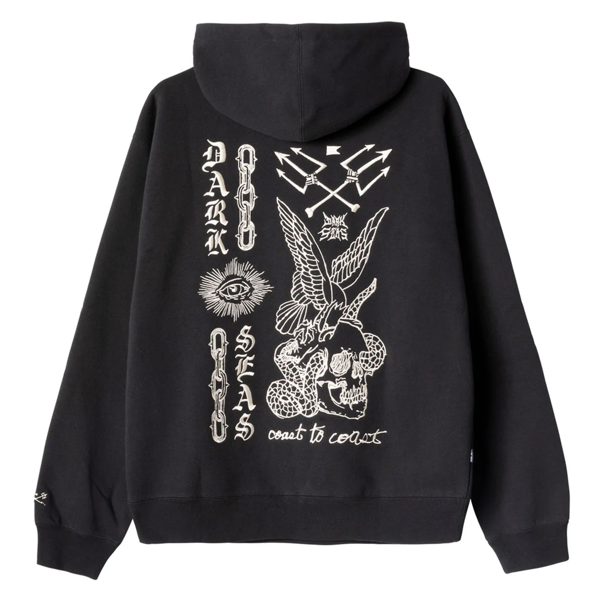 Dark Seas Mesa Heavyweight Hoodie - Black - Image 2