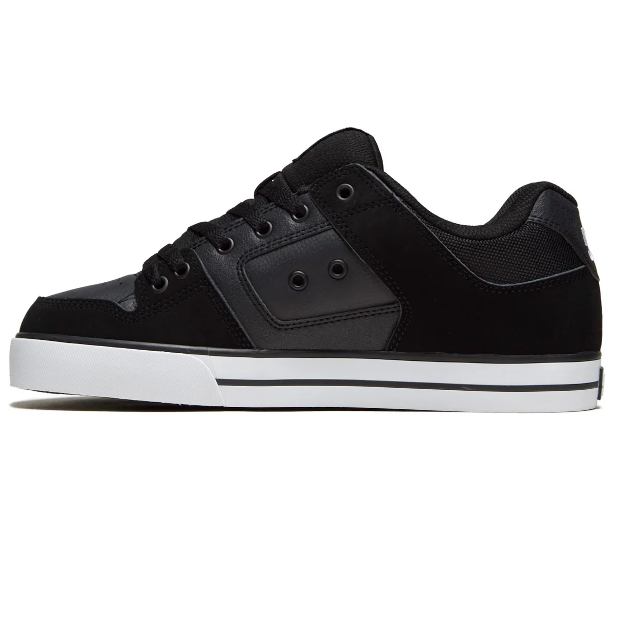DC Pure Shoes - Black/Black/White - Image 2