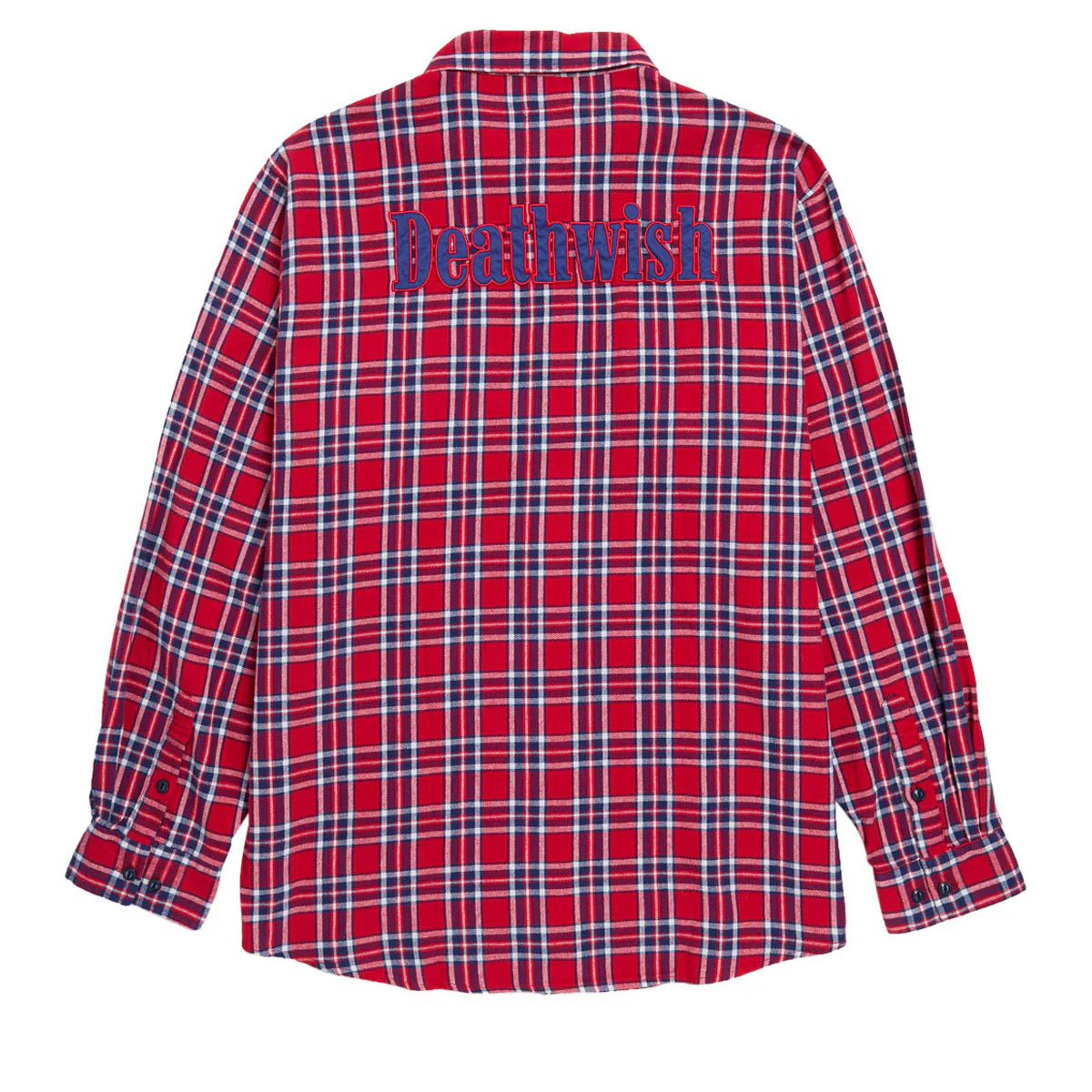 Deathwish Classic Flannel Shirt - Red/Blue - Image 2