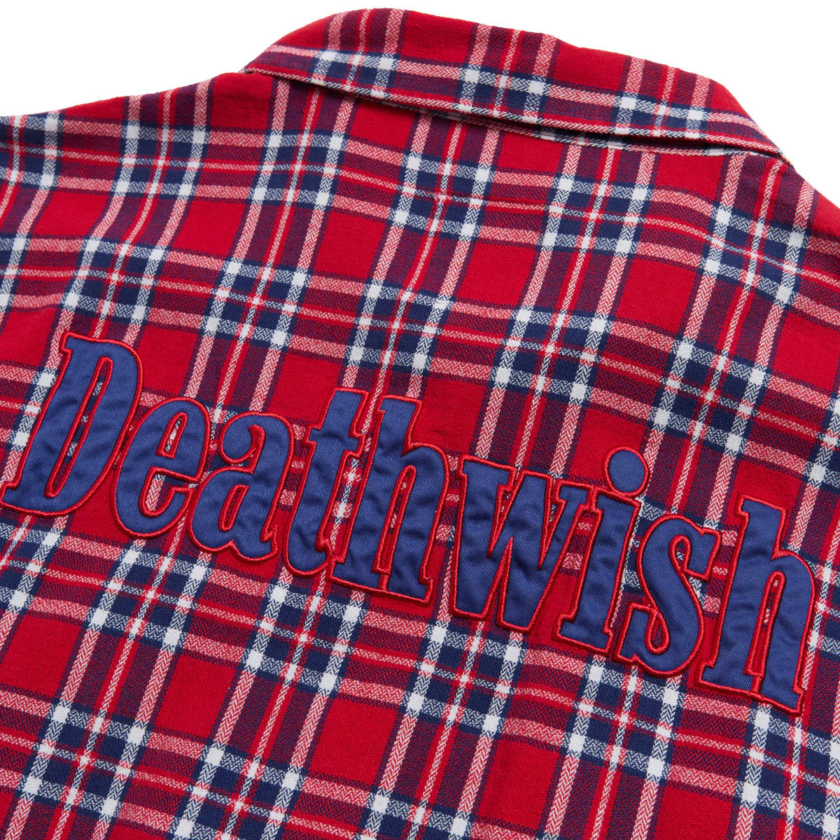 Deathwish Classic Flannel Shirt - Red/Blue - Image 3