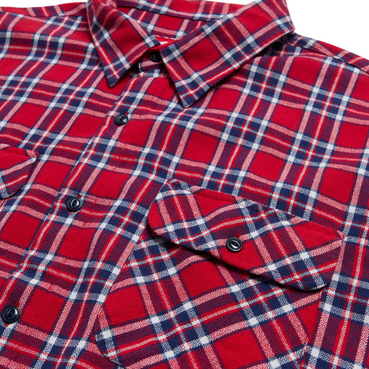 Deathwish Classic Flannel Shirt - Red/Blue - Image 4
