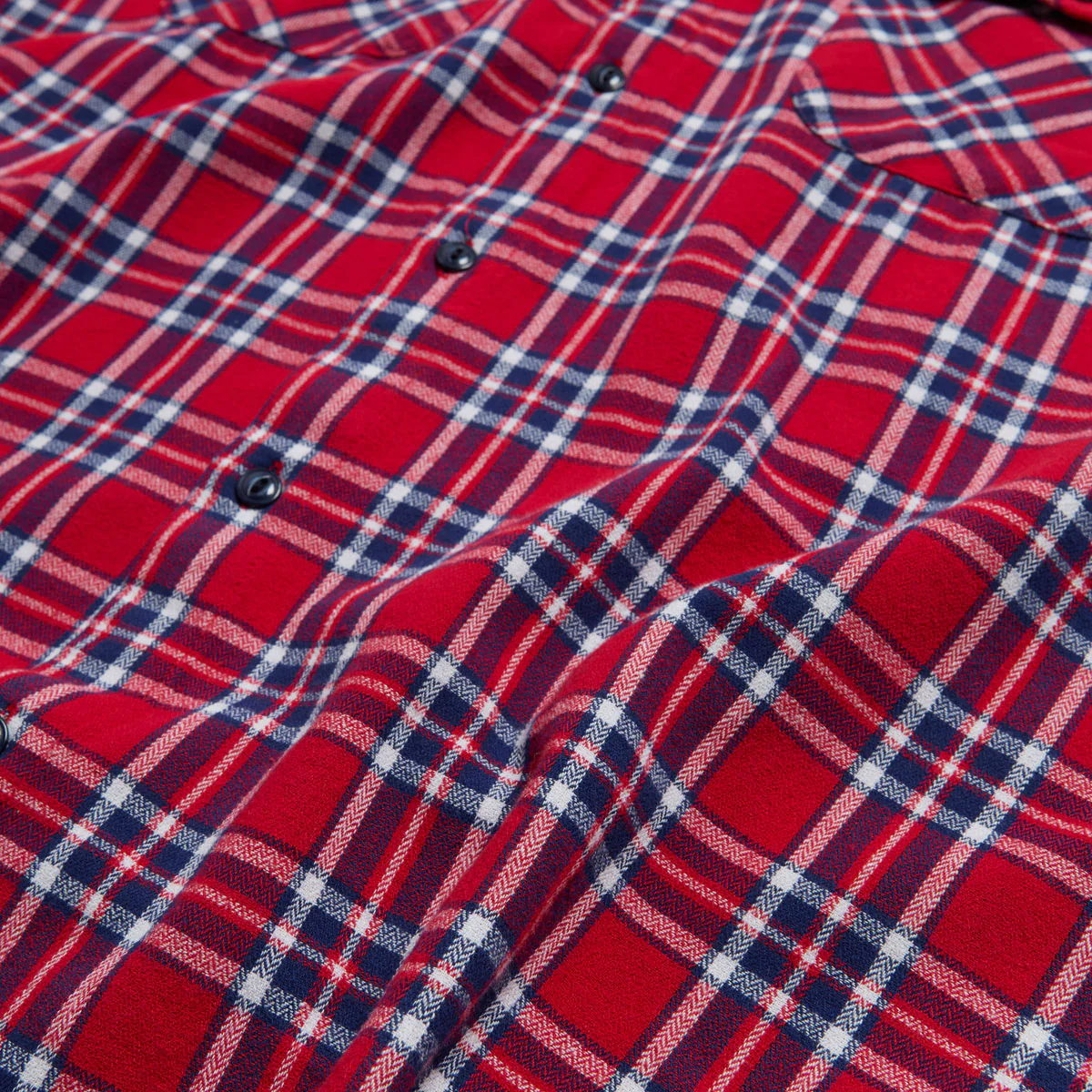 Deathwish Classic Flannel Shirt - Red/Blue - Image 5