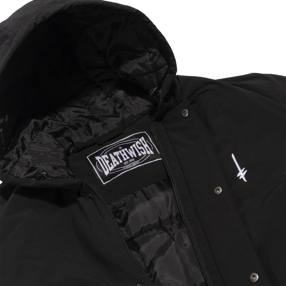 Deathwish Hometown Parka Jacket - Black - Image 5