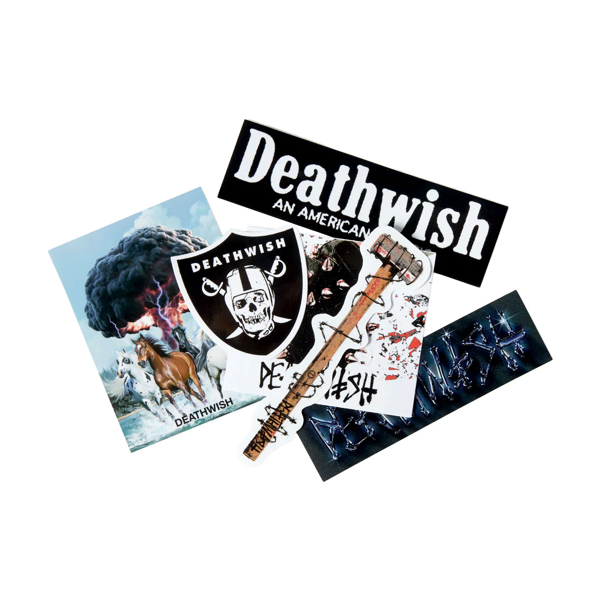 Deathwish Nation 6 Pack Of Stickers - Image 2