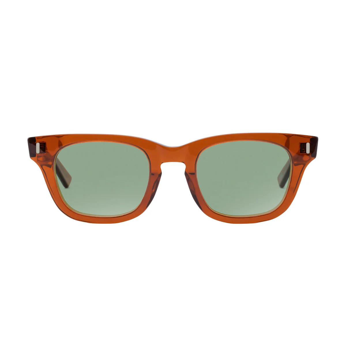 Decade Earl 50s Sunglasses - Coffee Acetate/Green CR39 - Image 2