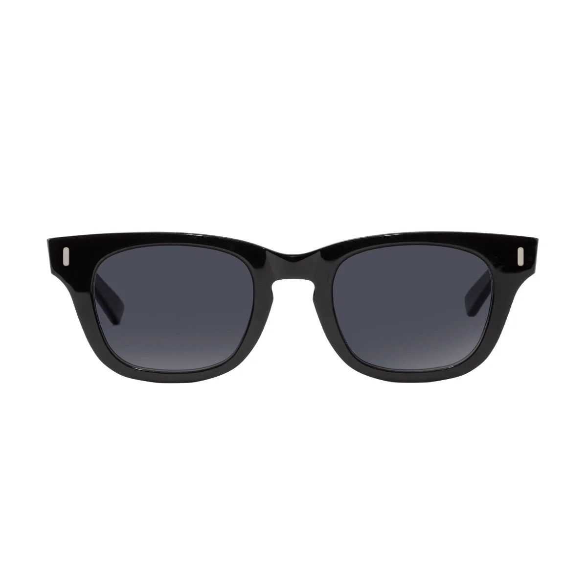 Decade Earl 50s Sunglasses - Gloss Black Acetate/Grey CR39 - Image 2