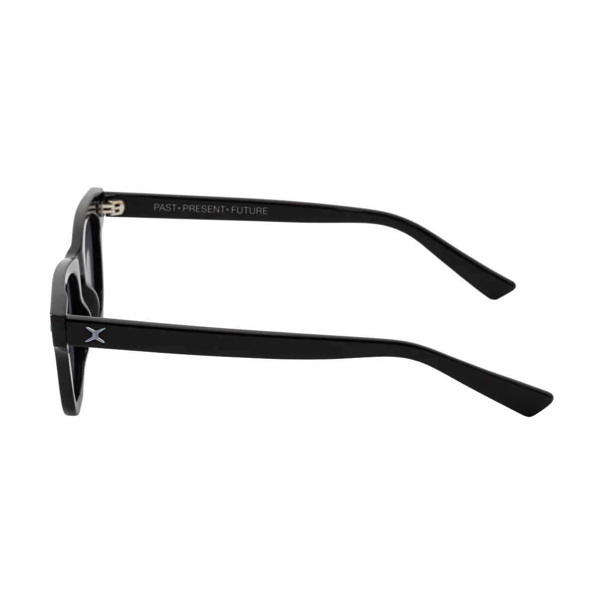 Decade Earl 50s Sunglasses - Gloss Black Acetate/Grey Tac Polarized - Image 3