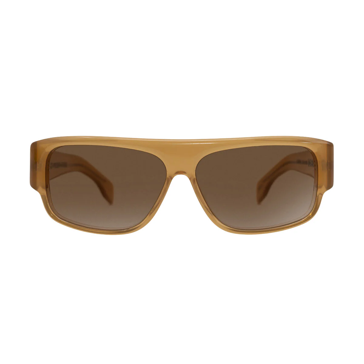 Decade Gordo 80s Sunglasses - Light Brown Acetate/Light Brown CR39 - Image 2