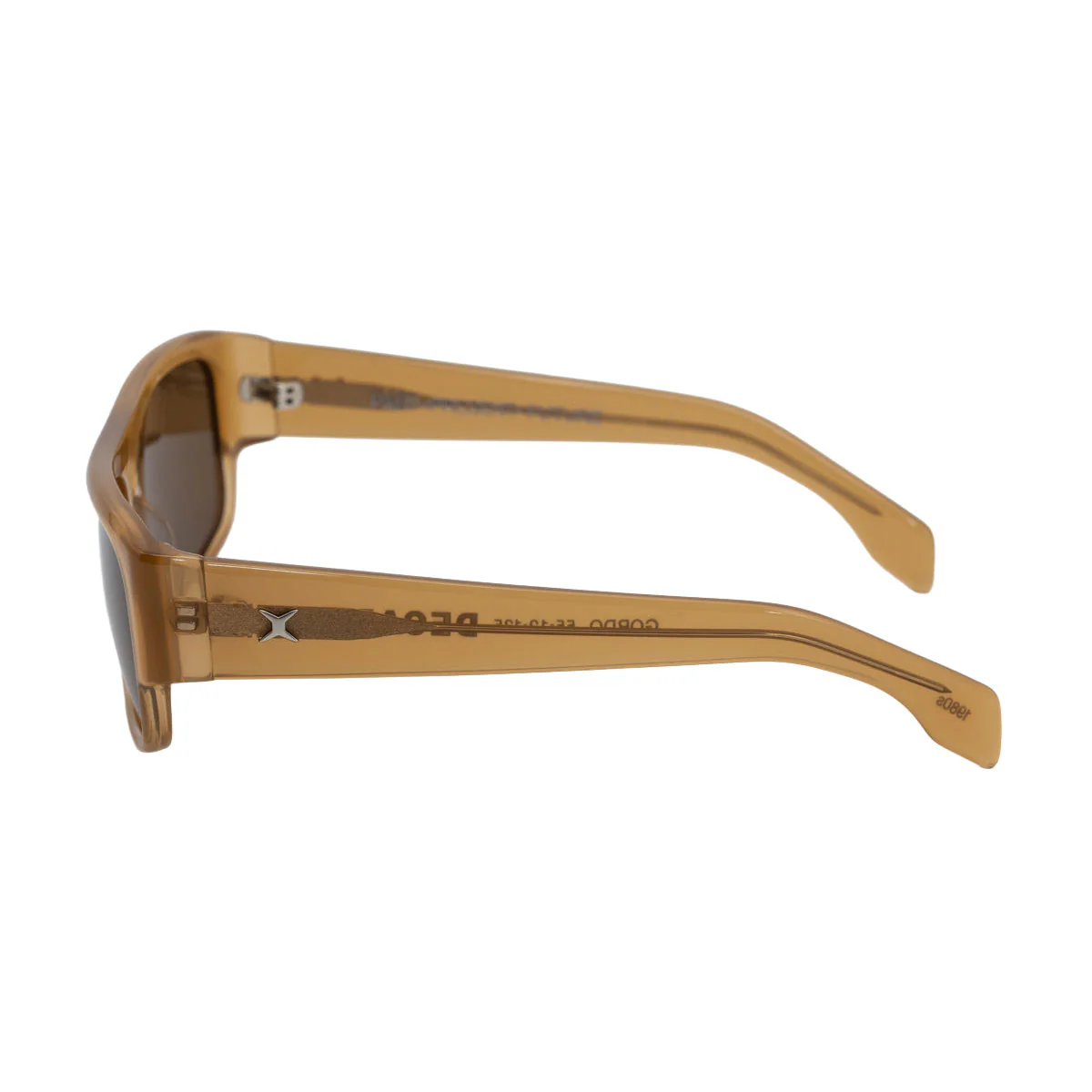 Decade Gordo 80s Sunglasses - Light Brown Acetate/Light Brown CR39 - Image 3