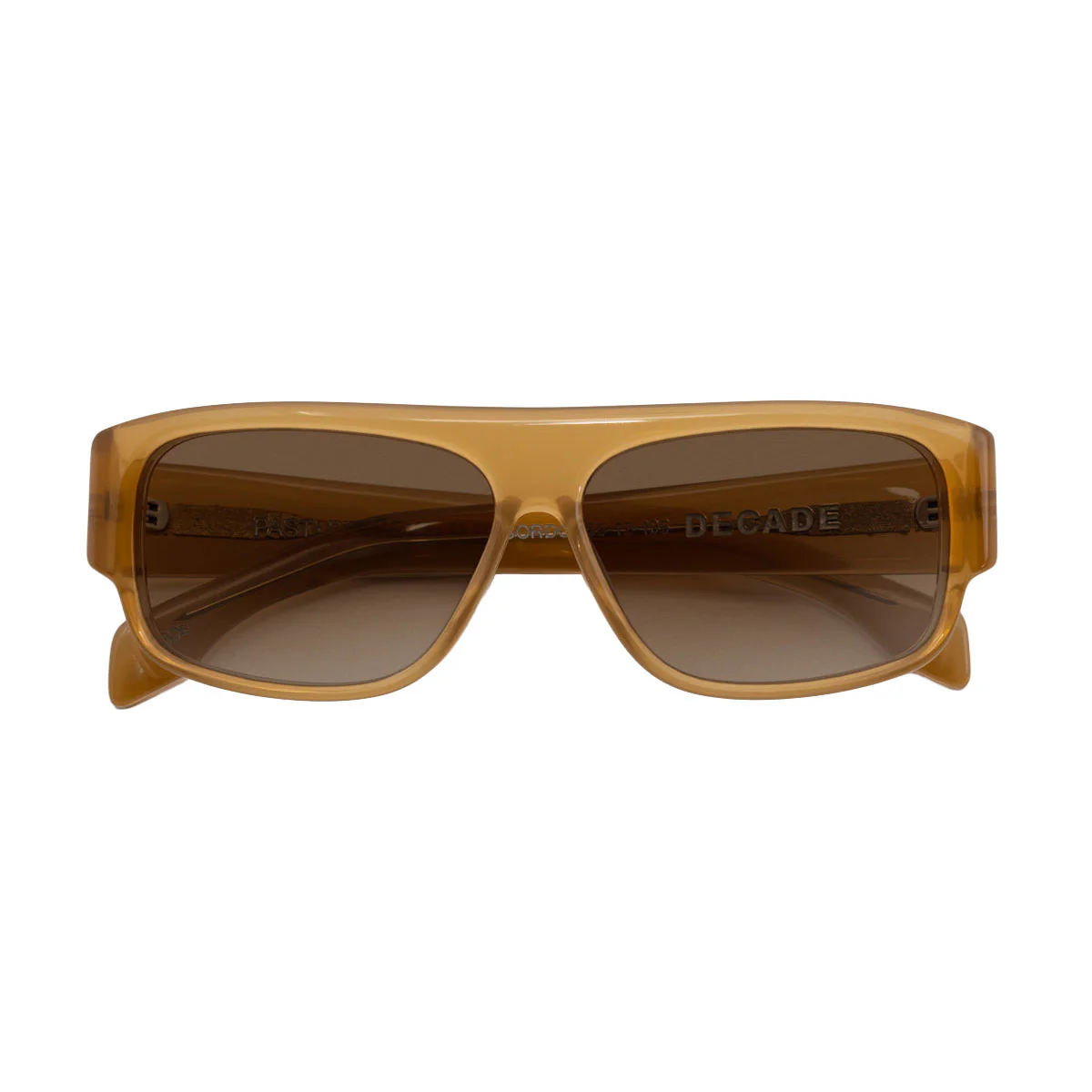 Decade Gordo 80s Sunglasses - Light Brown Acetate/Light Brown CR39 - Image 5