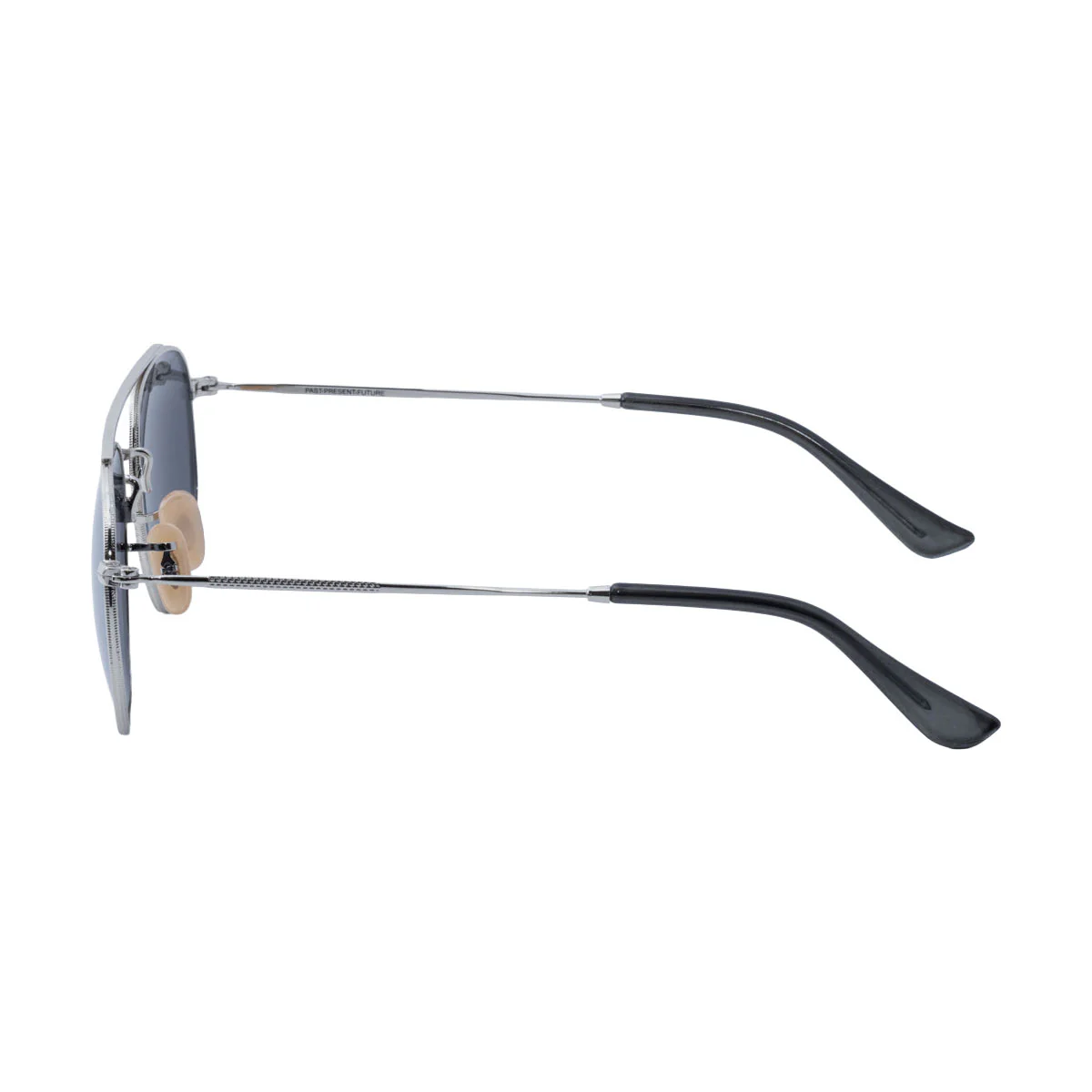 Decade Jones 70s Sunglasses - Shiny Silver Stainless Steel/Silver Revo CR39 - Image 3