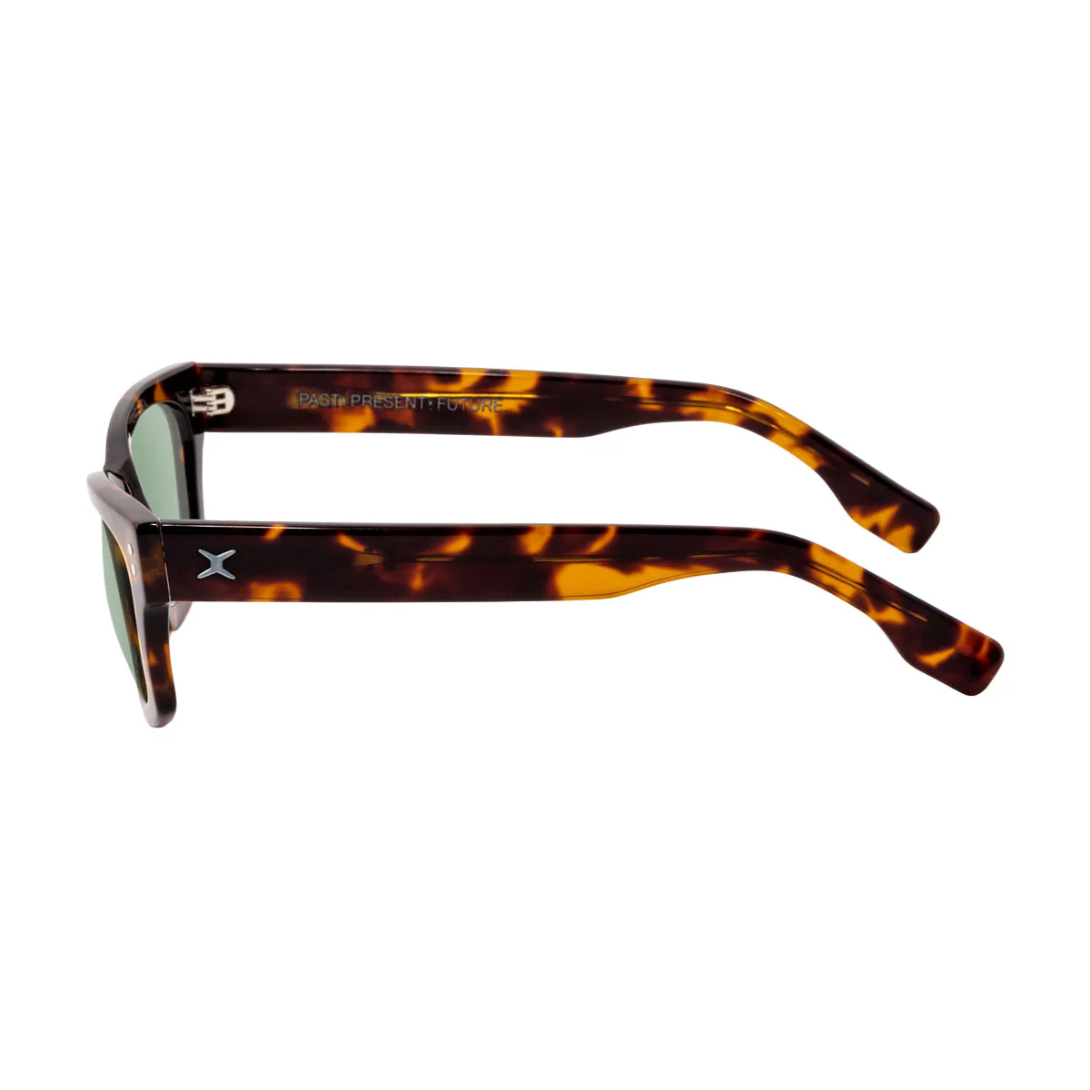 Decade Milton 60s Sunglasses - Tortoise Acetate/Green CR39 - Image 3