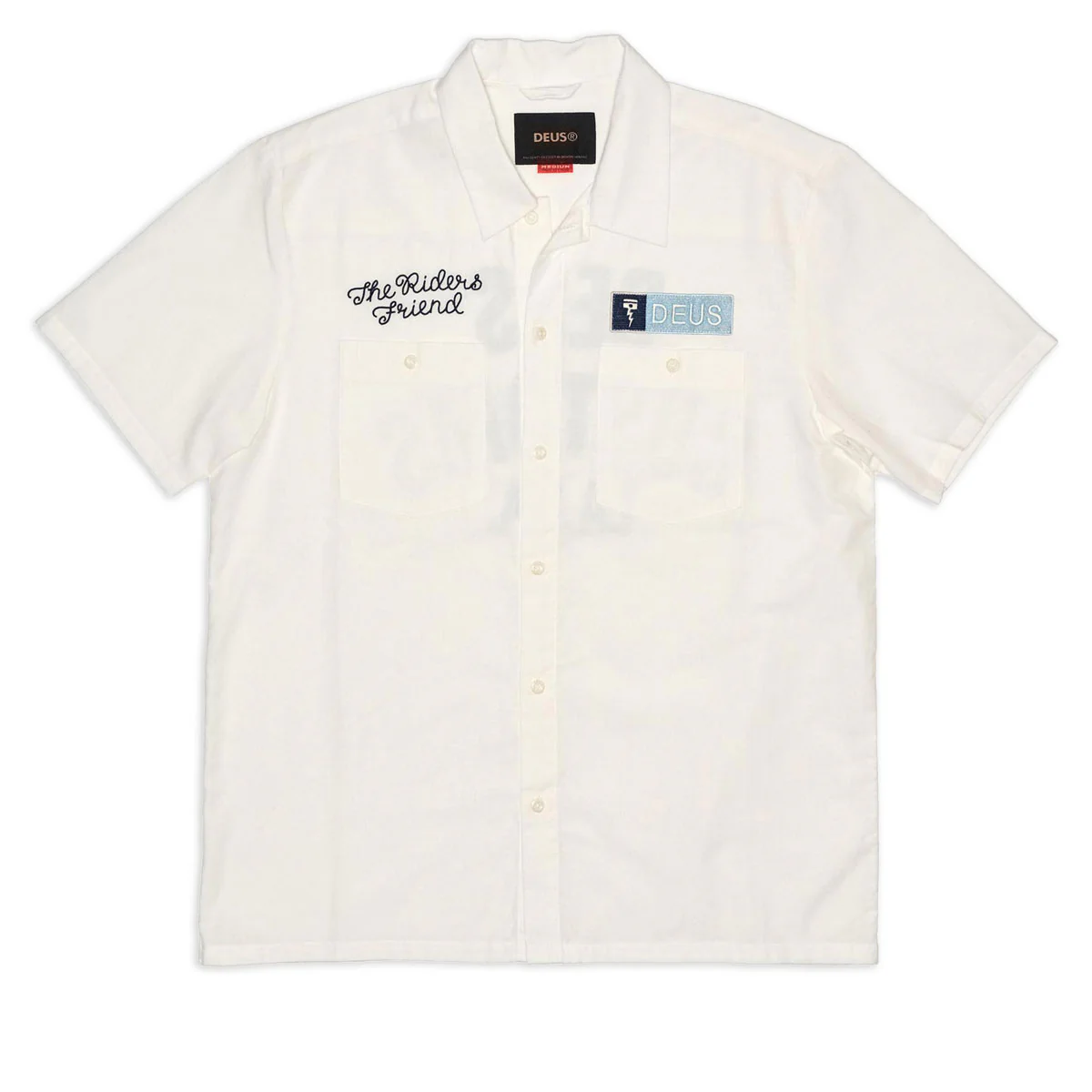 Deus Ex Machina Forecourt Shirt - Vintage White - Image 3