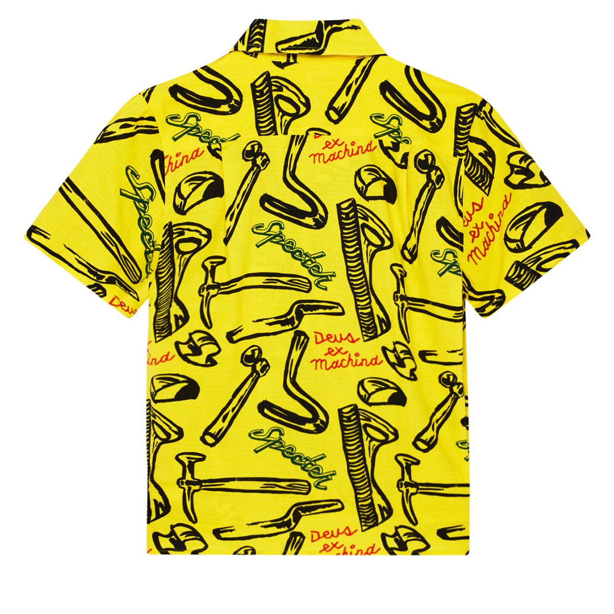Deus Ex Machina Specter Tool Shirt - Canary Yellow - Image 5