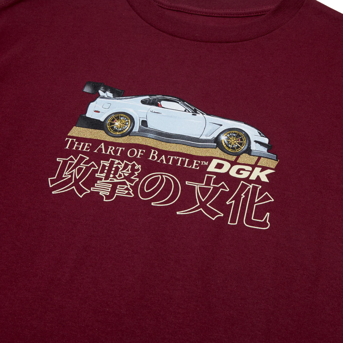 DGK Attack T-Shirt - Burgundy - Image 3