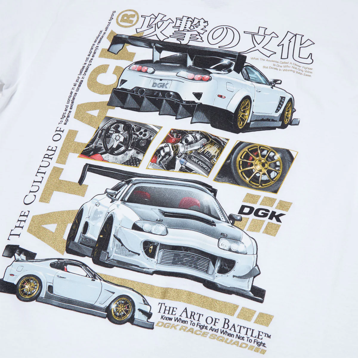 DGK Attack T-Shirt - White - Image 4