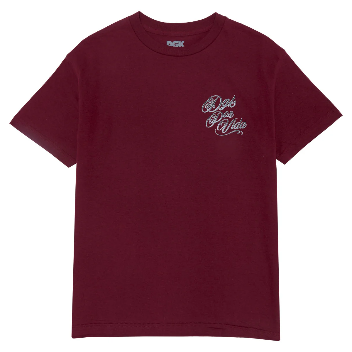 DGK Batalla T-Shirt - Burgundy - Image 2