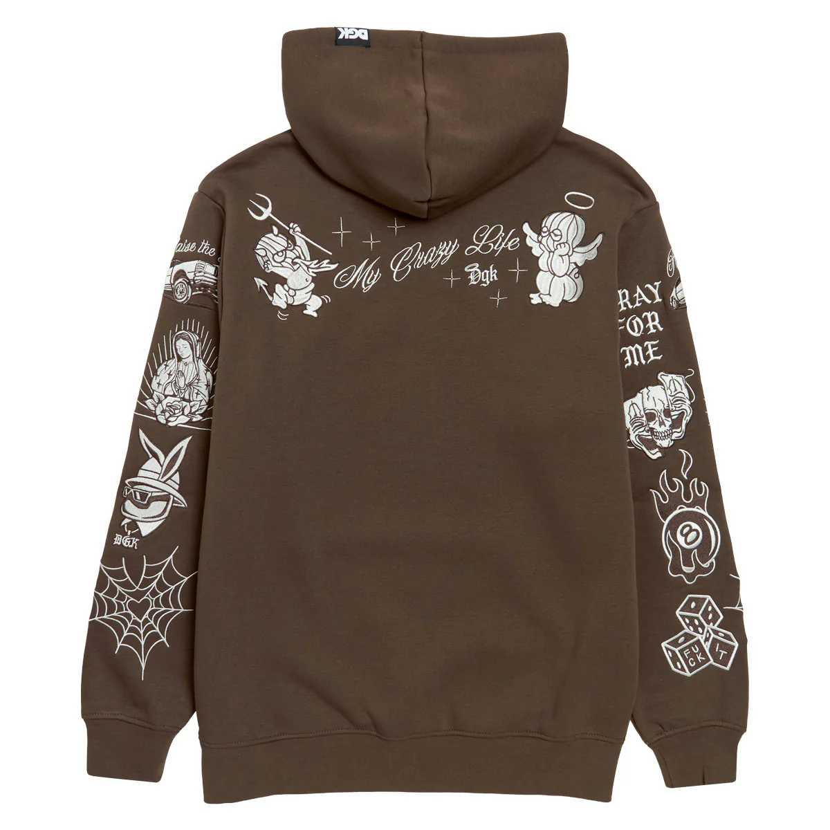DGK Crazy Life Hoodie - Brown - Image 2