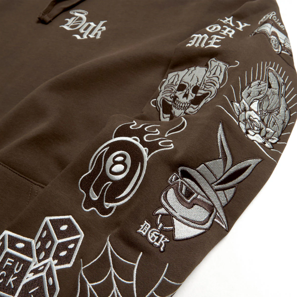 DGK Crazy Life Hoodie - Brown - Image 4