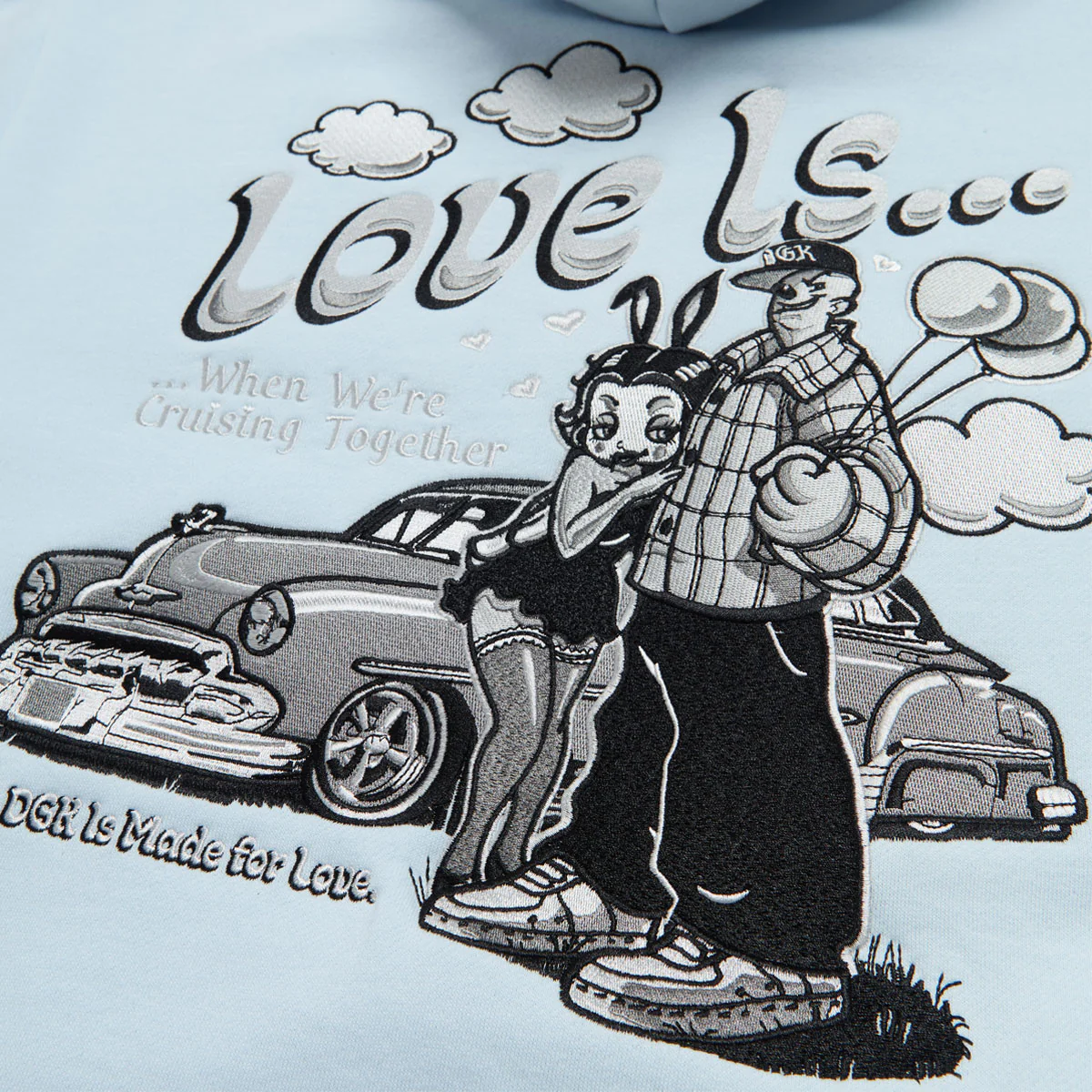 DGK Love Is... Hoodie - Powder Blue - Image 4