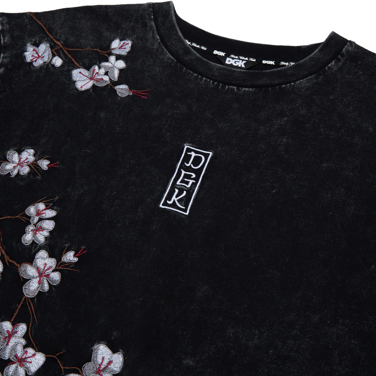 DGK Midnight Knit T-Shirt - Washed Black - Image 3
