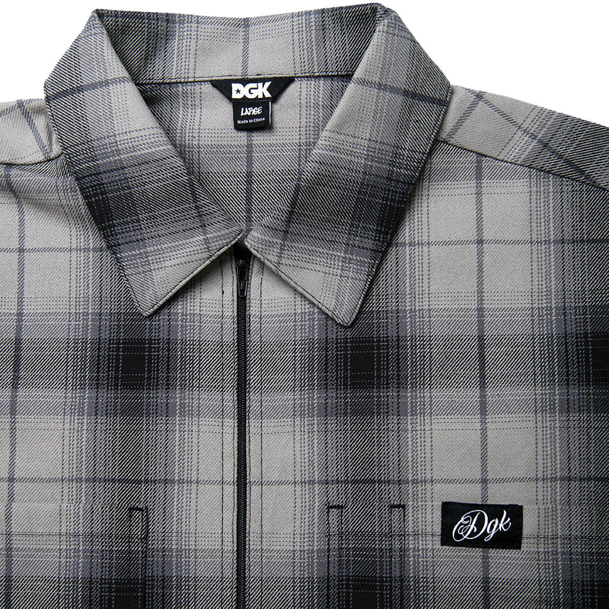 DGK Players Club Flannel Shirt - Gray - Image 5