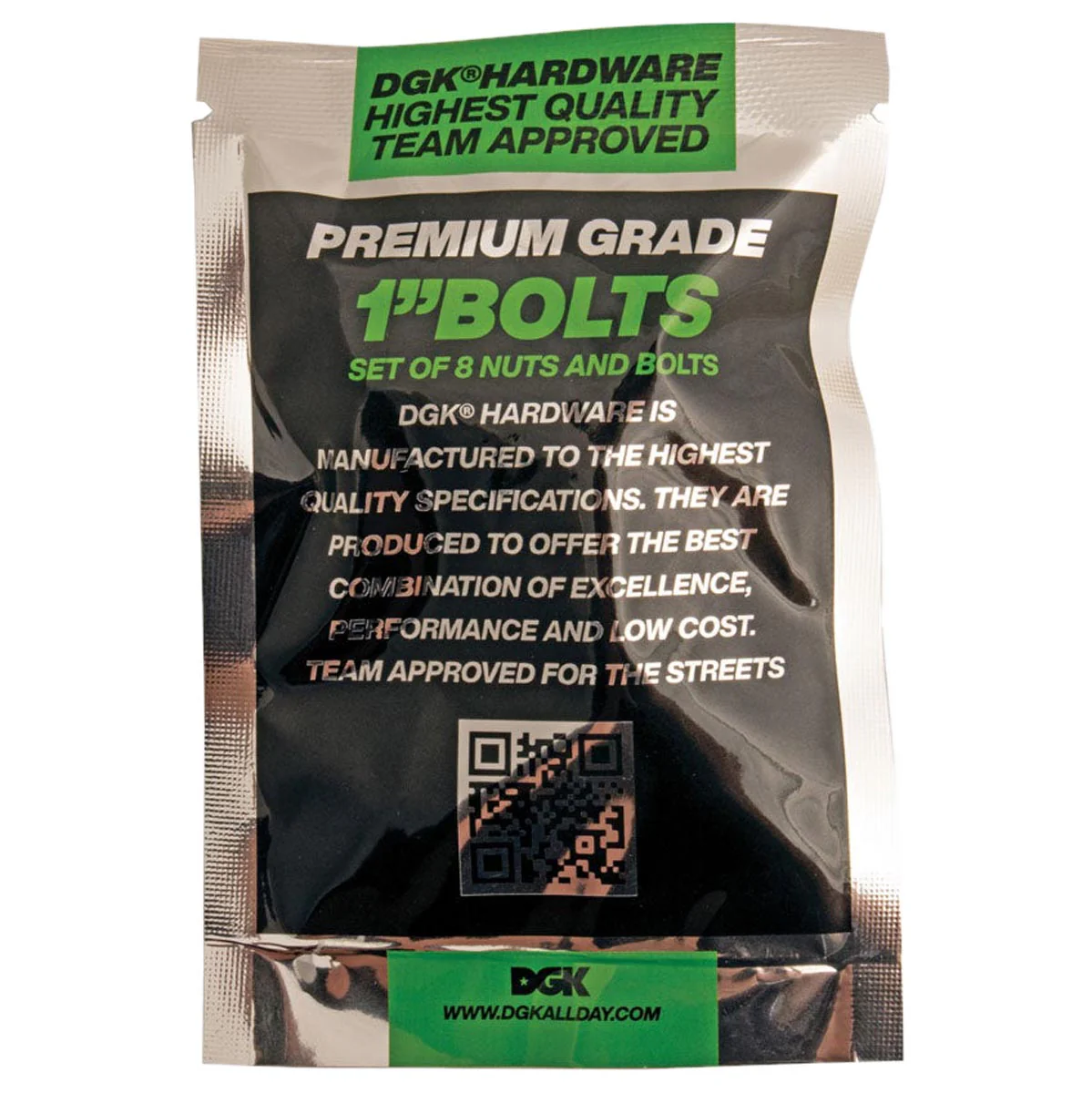 DGK Premium Hardware - Black/Silver - 1" - Image 3