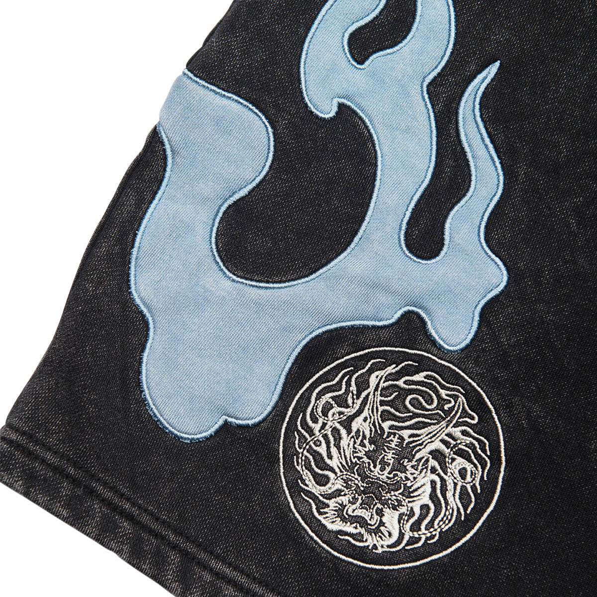 DGK Storm Fleece Shorts - Washed Black - Image 6