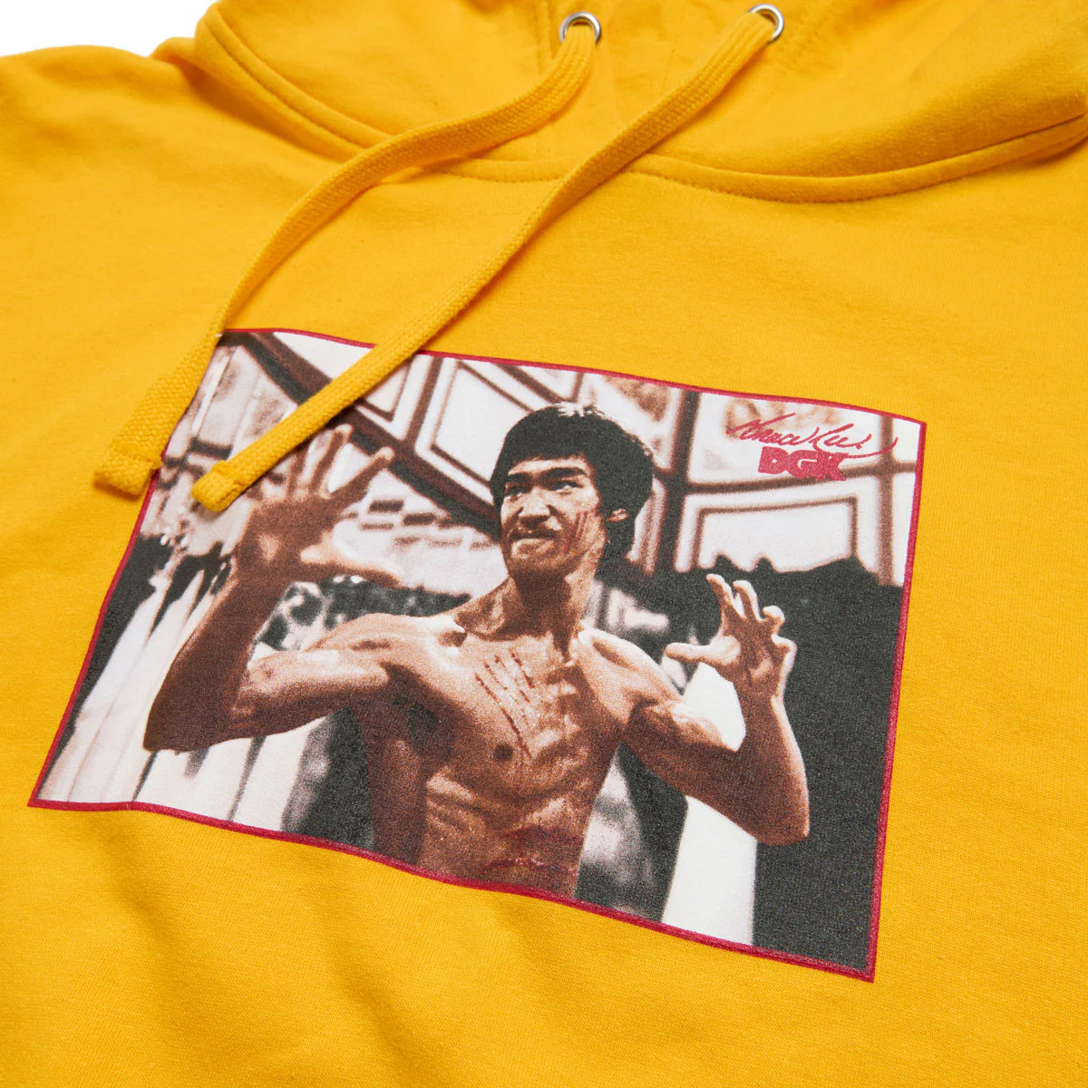 DGK x Bruce Lee Focus Hoodie - Gold - Image 3