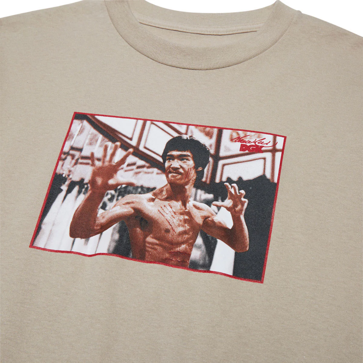 DGK x Bruce Lee Focus T-Shirt - Sand - Image 3