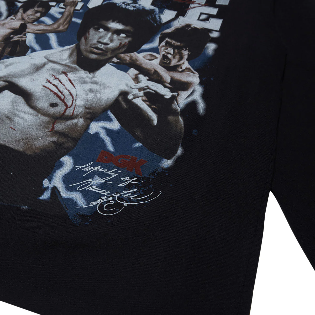 DGK x Bruce Lee Immortality Long Sleeve T-Shirt - Black - Image 2