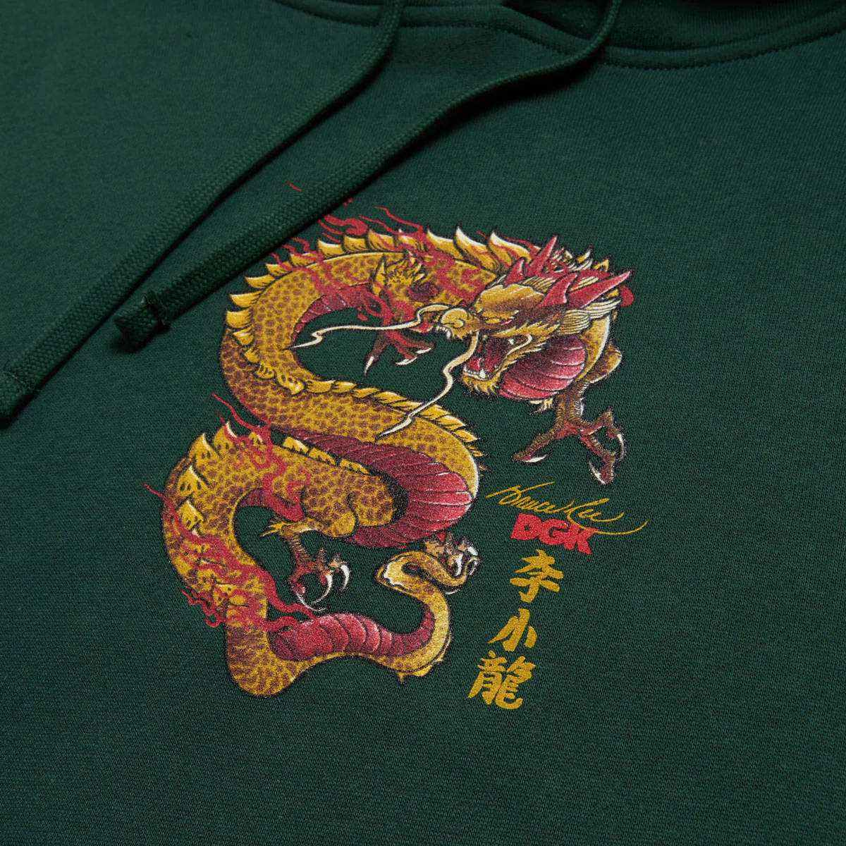 DGK x Bruce Lee Lil Dragon Hoodie - Forest Green - Image 3