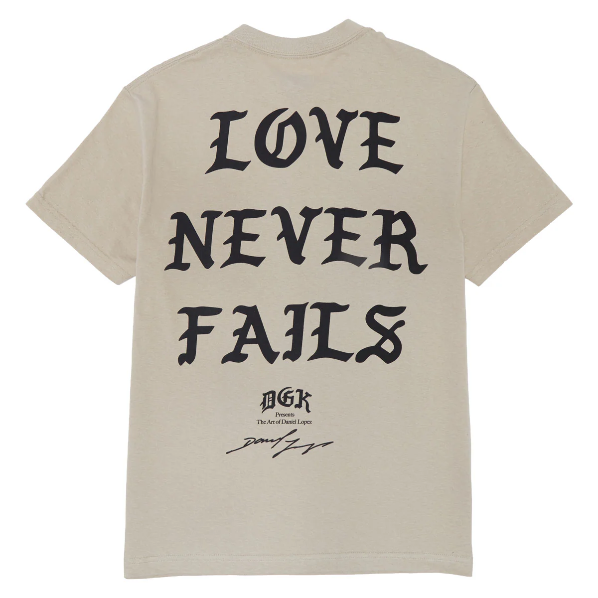 DGK x Godfitti No Llores T-Shirt - Sand - Image 2