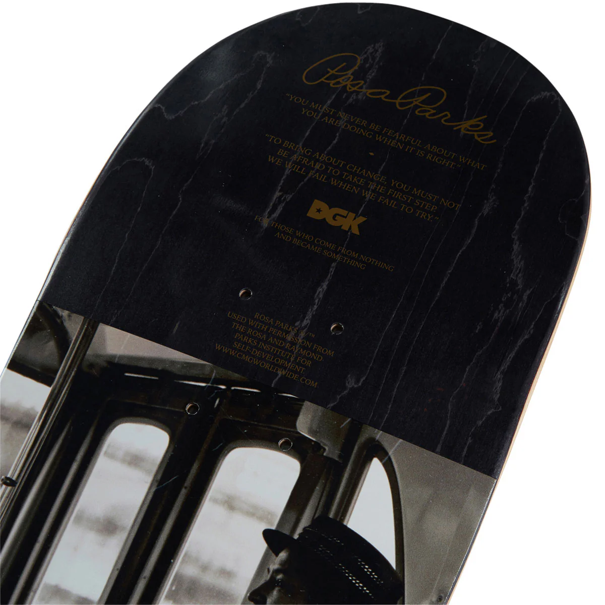 DGK x Rosa Parks Skateboard Complete - Black - 8.25" - Image 3