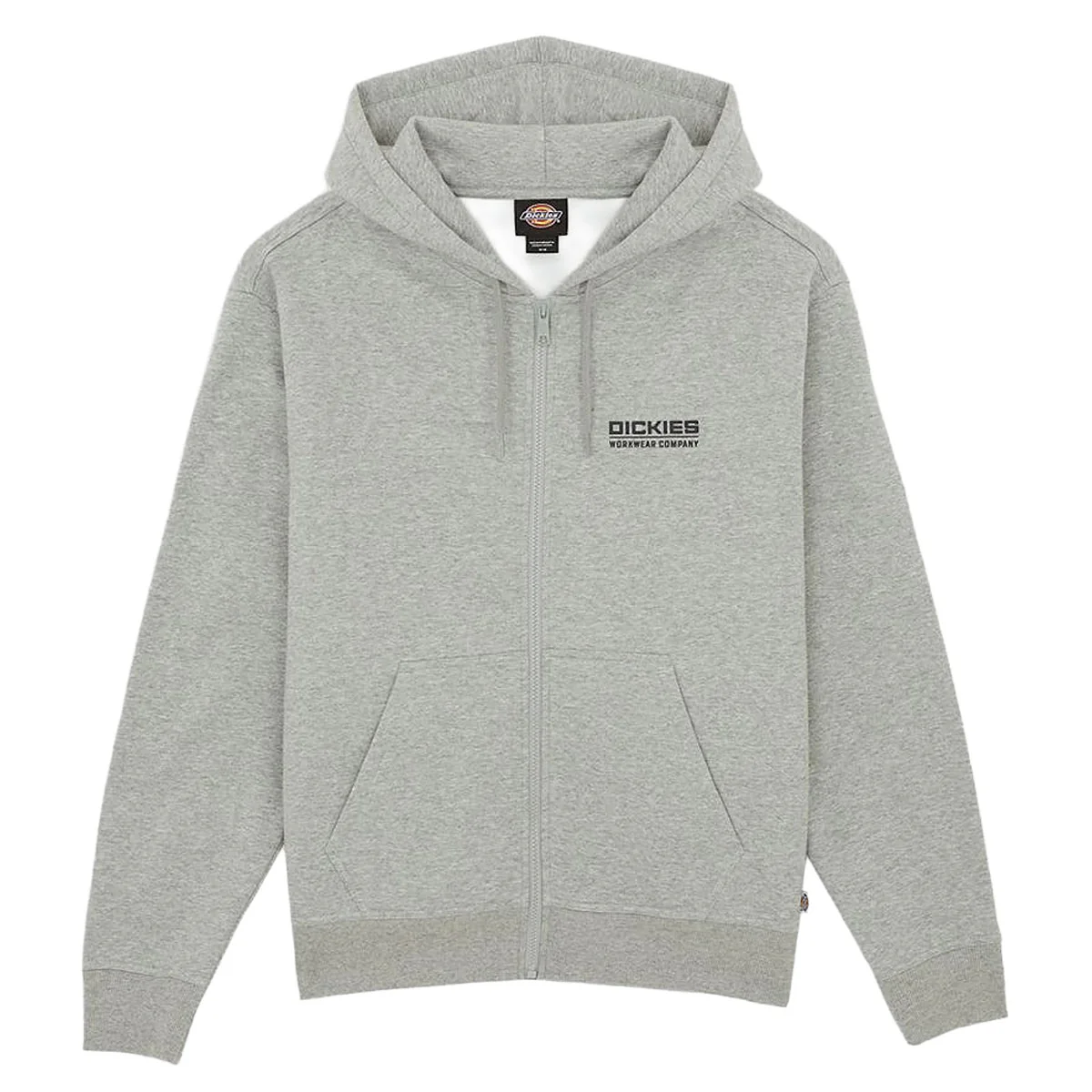 Dickies Bolivar Full Zip Up Hoodie - Gray Melange - Image 4