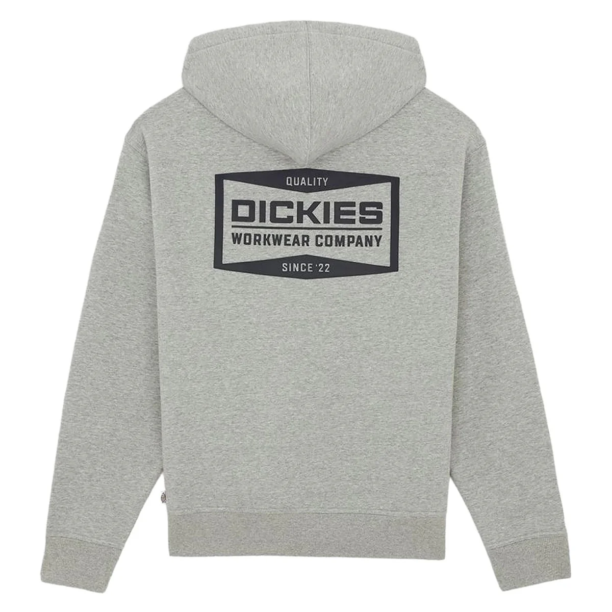 Dickies Bolivar Full Zip Up Hoodie - Gray Melange - Image 5
