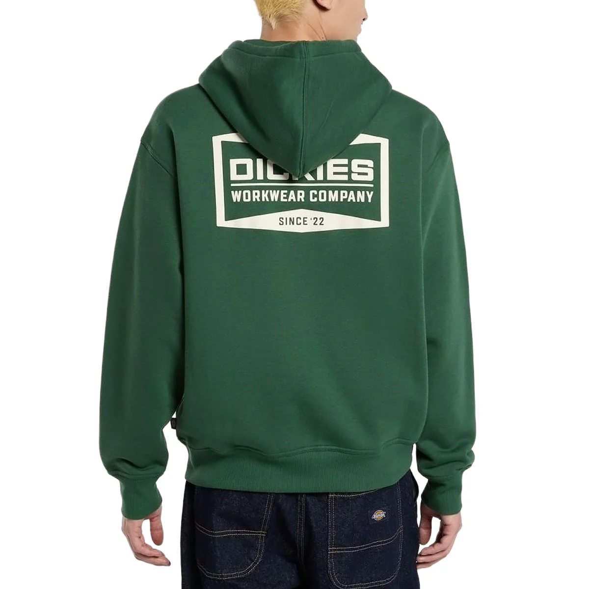 Dickies Bolivar Full Zip Up Hoodie - Pine Needle Green - Image 2
