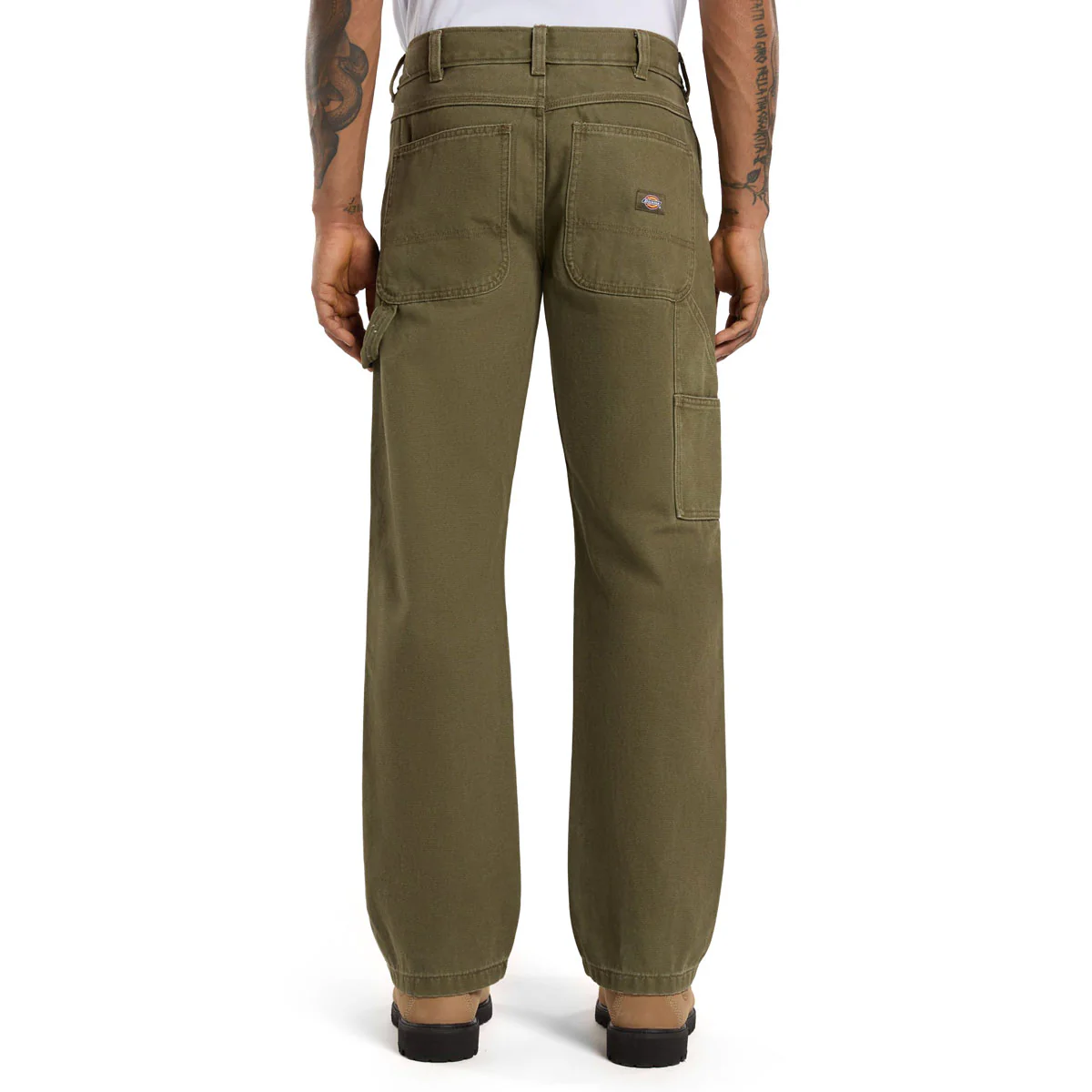Dickies Carpenter Canvas Pants - Military Green - Image 2