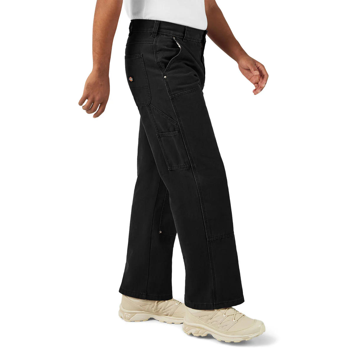 Dickies Double Knee Canvas Carpenter Pants - Black - Image 4