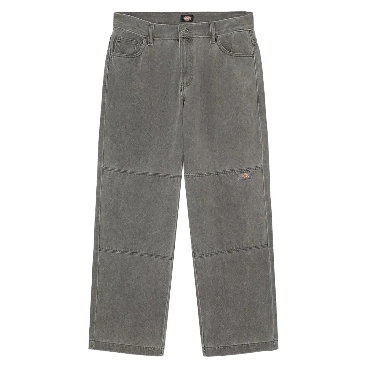 Dickies Double Knee Denim Jeans - Grey Wash Tinited - Image 5