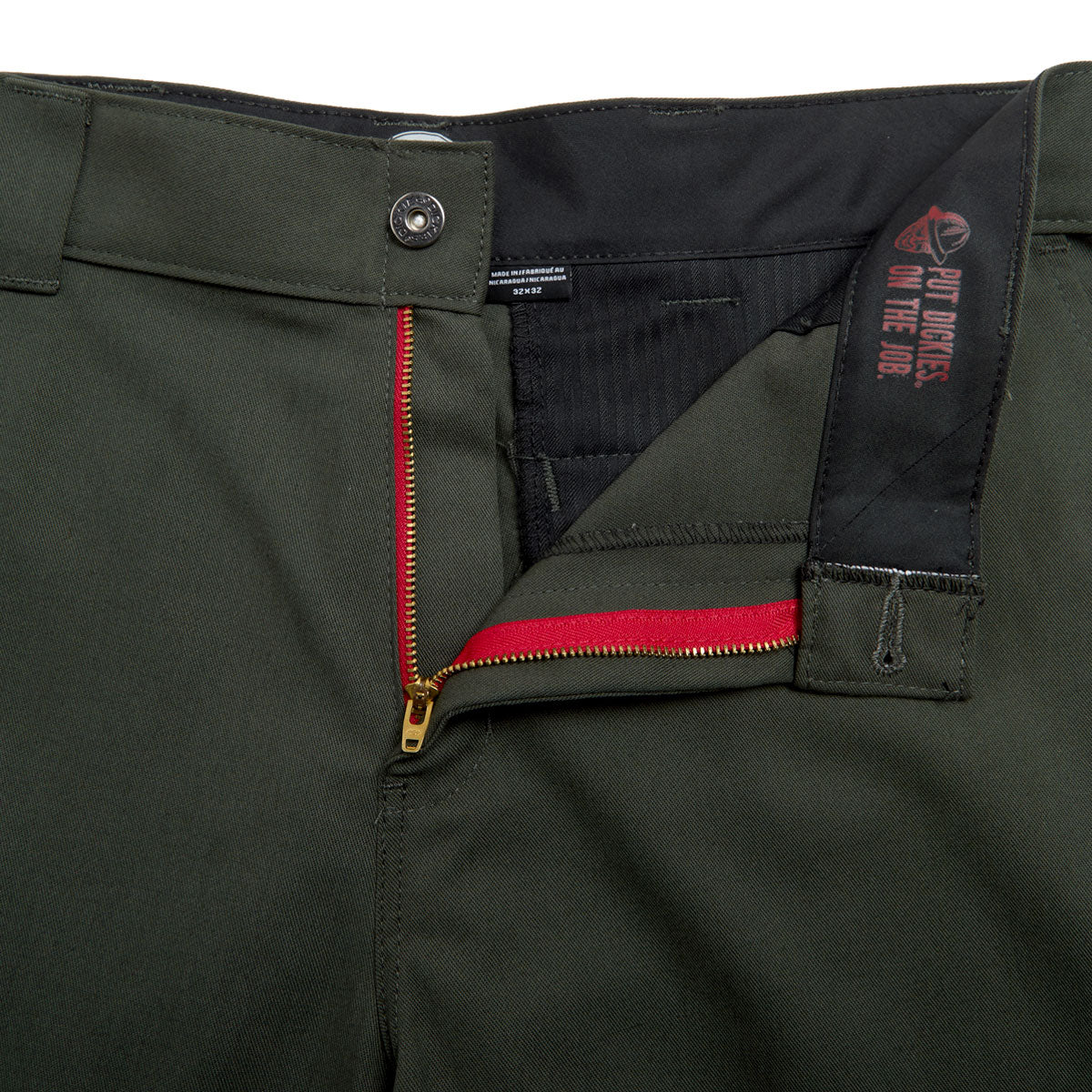 Dickies Jamie Foy Loose Straight Twill Pants - Olive Green 2025 - Image 5