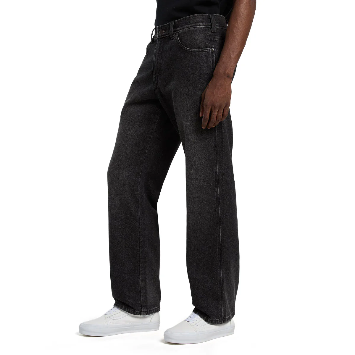 Dickies Relaxed Straight Work Jeans - Black Wash Faded - Image 3