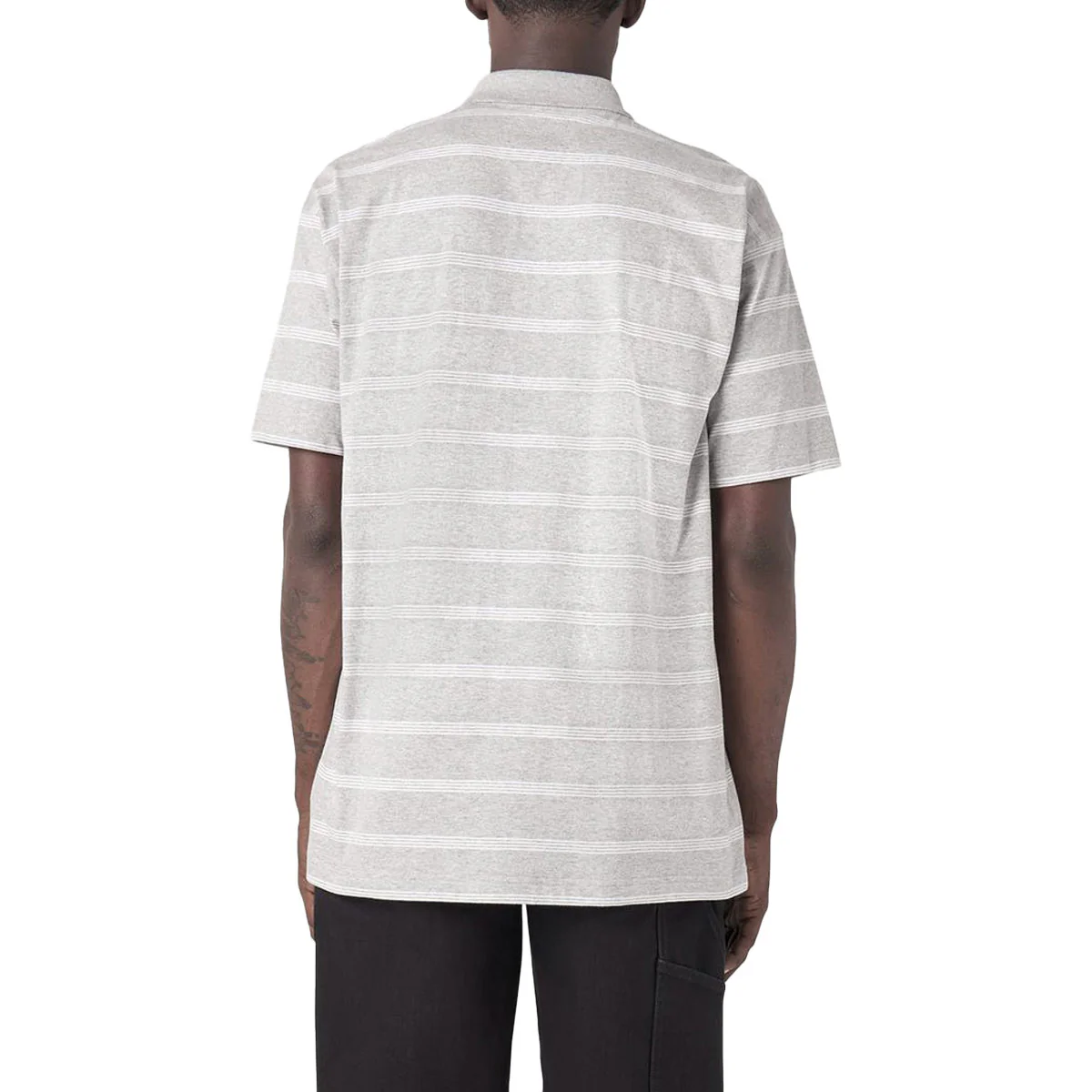 Dickies Skate Temp-IQ Christainburg Polo Shirt - Heather Grey Tri Stripe - Image 2