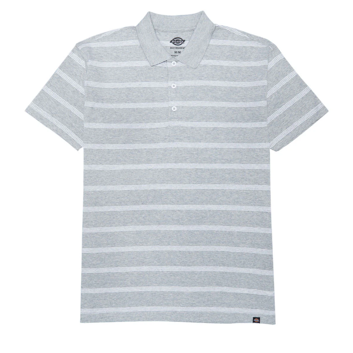 Dickies Skate Temp-IQ Christainburg Polo Shirt - Heather Grey Tri Stripe - Image 3