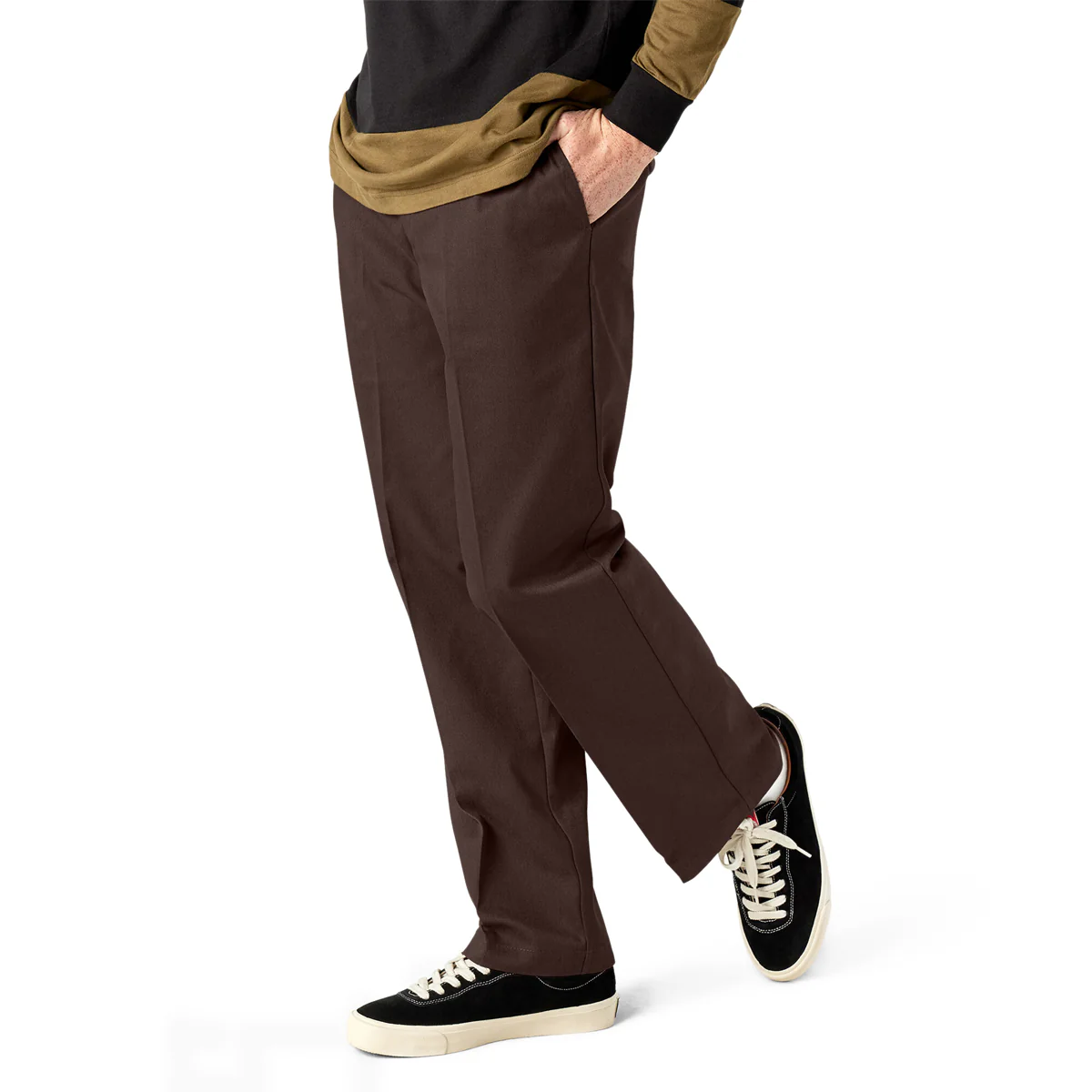Dickies Regular Twill Skate Pants - Chocolate Brown - Image 3