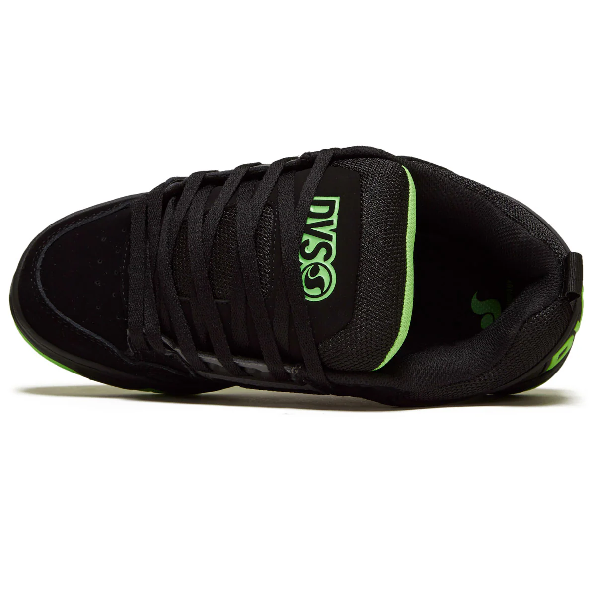 DVS Comanche Shoes - Black/Charcoal/Lime Nubuck - Image 3