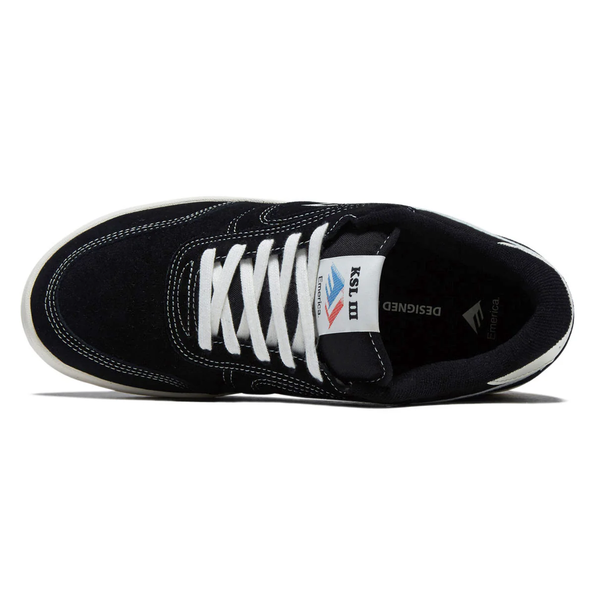 Emerica KSL III Shoes - Black/White/White - Image 3