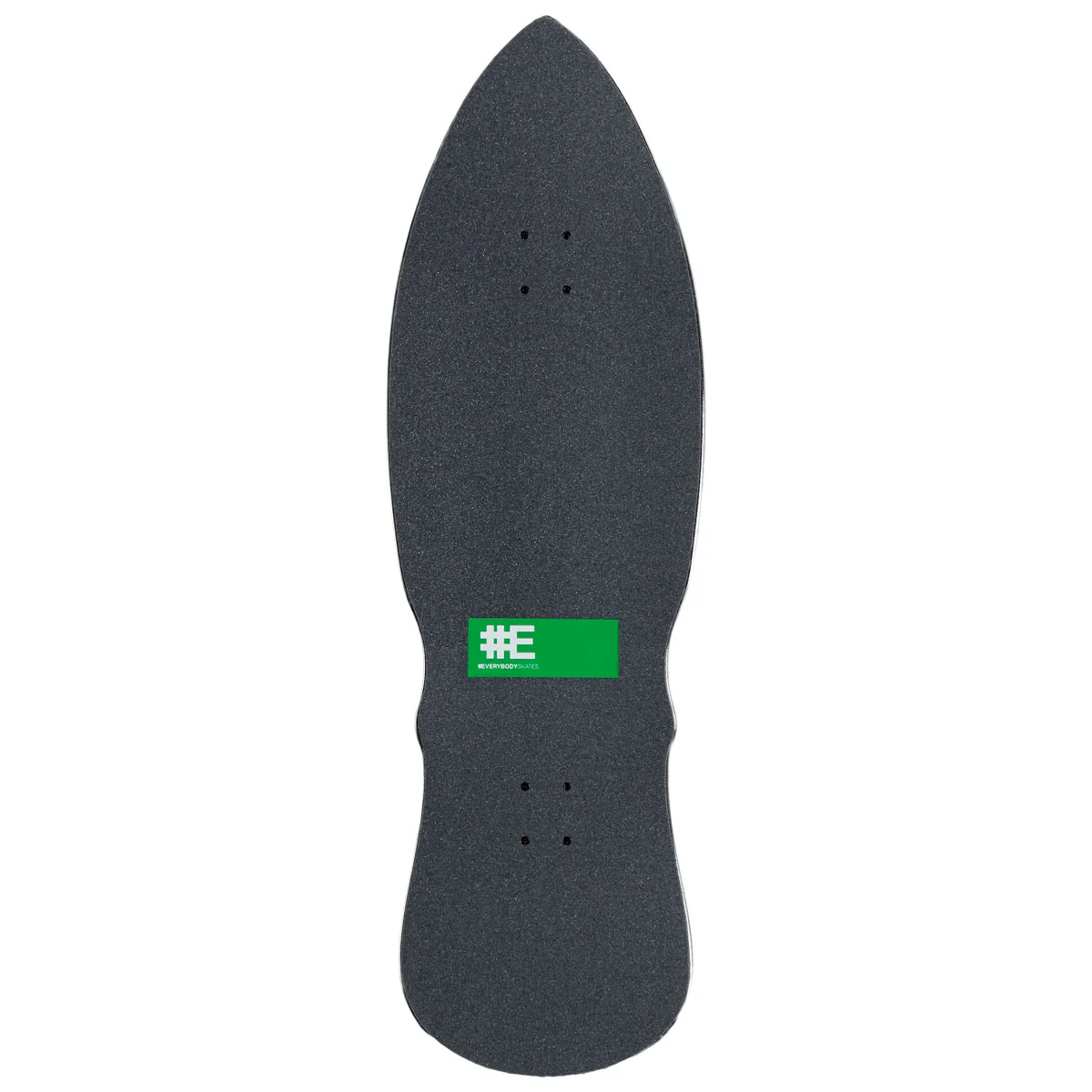 EVERYBODYSKATES BB Danger Big Board 40" Pre-Built Skateboard Complete - Black/Red - Image 2