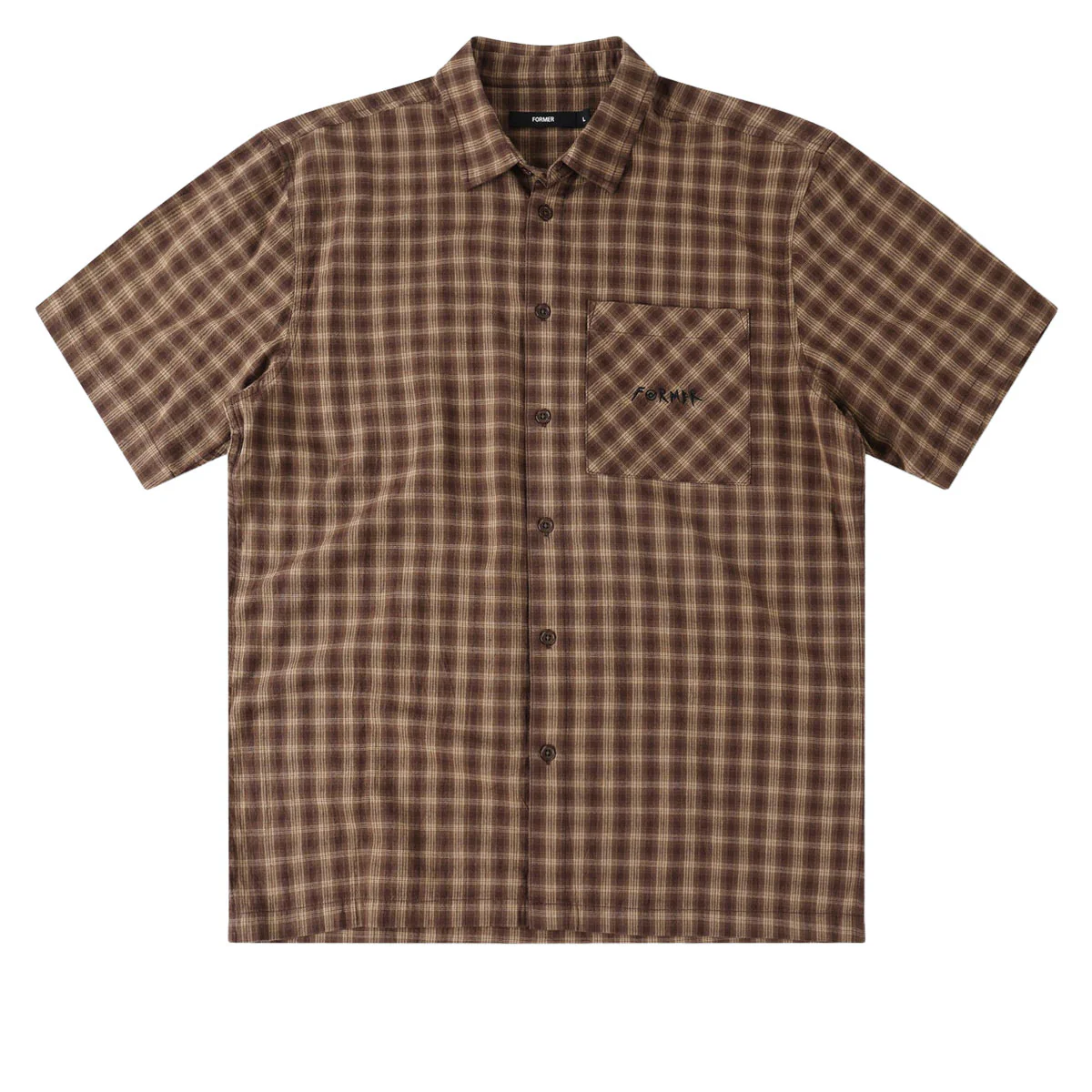 Former Manners Check Shirt - Bark - Image 4